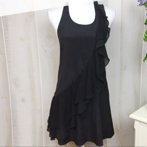 LBB Alice + Olivia Halter Low Back Dress w/ Ruffle